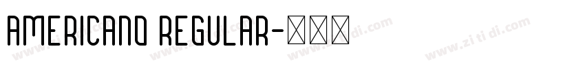 Americano Regular字体转换